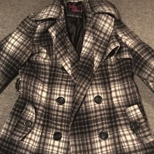 Plaid Say what? Coat